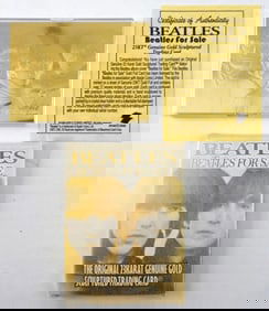 1996 BEATLES FOR SALE 23K GOLD CARD