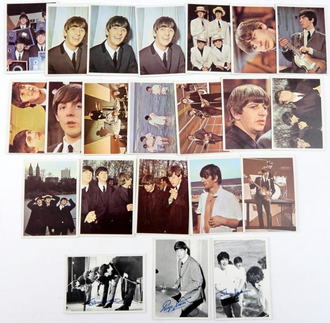 (21) 1964 TOPPS BEATLES TRADING CARDS (1 of 3)