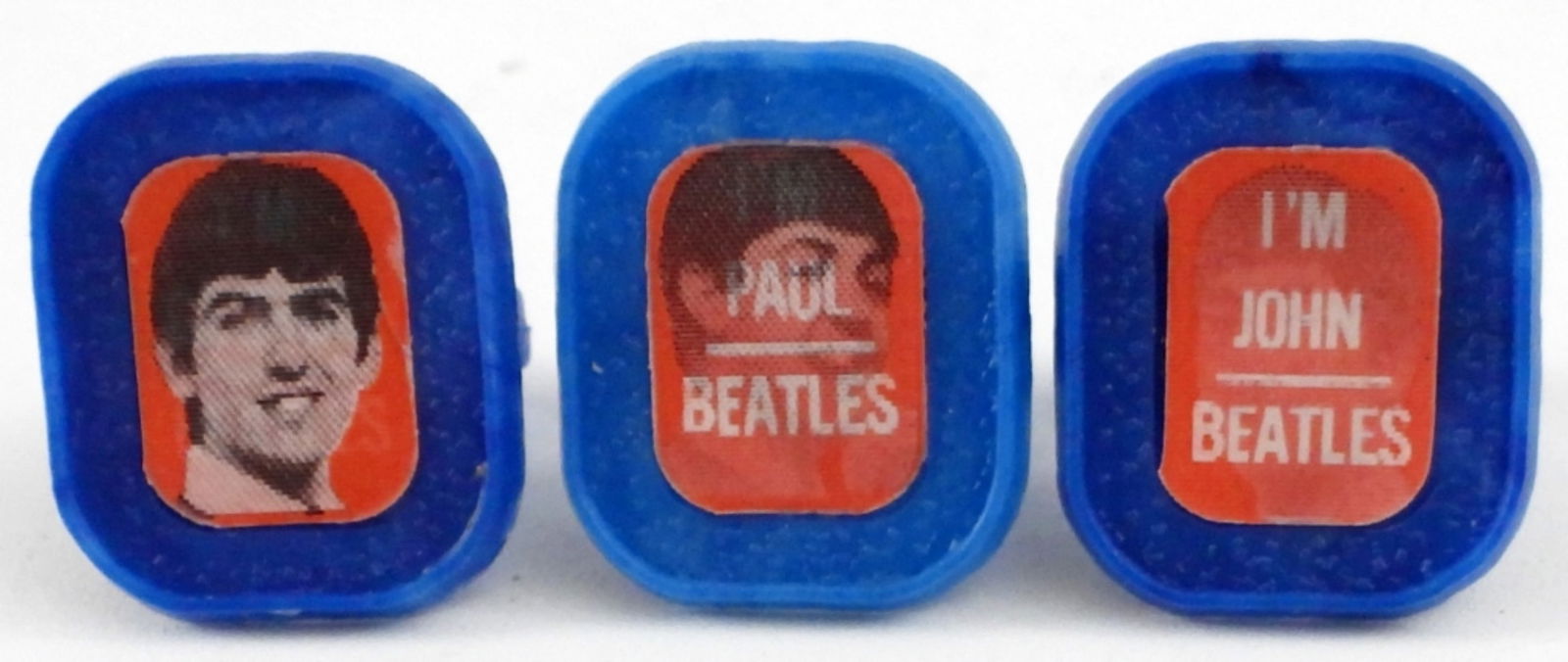 BLUE FLASHER RINGS - THE BEATLES (1 of 3)