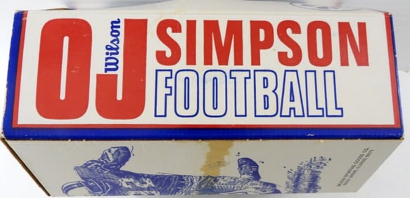 O J SIMPSON COMMEMORATIVE FOOTBALL