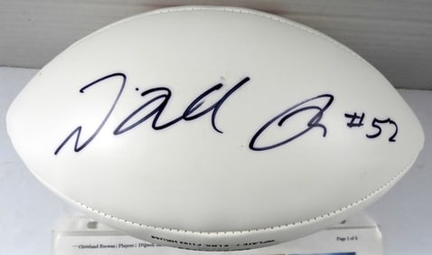 D'QWELL JACKSON AUTO CLEVELAND WILSON FOOTBALL