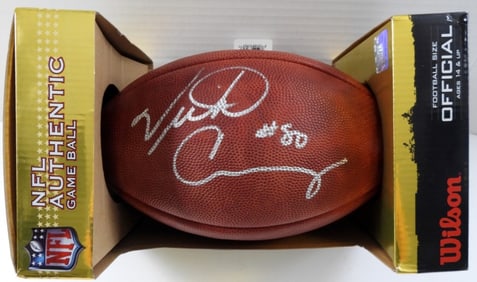 VICTOR CRUZ AUTOGRAPHED NFL DUKE FOOTBALL