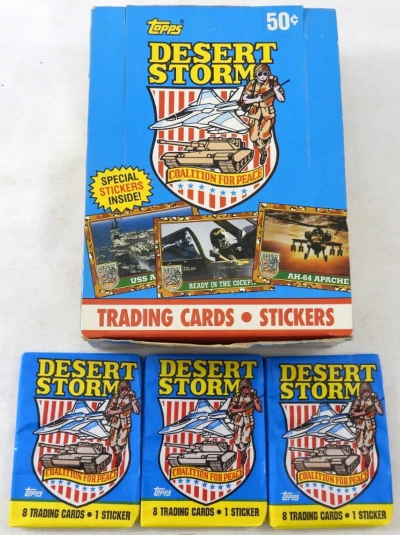 1991 TOPPS DESERT STORM TRADING CRARDS BOX SET (1 of 2)