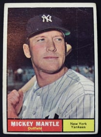 1961 TOPPS MICKEY MANTLE #300