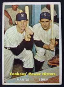 1957 TOPPS MICKEY MANTLE / YOGI BERRA