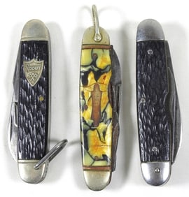(2) SCOUT POCKET KNIVES (1) VINTAGE