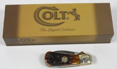 COLT CT 324 BROWN STAG BONE 2.5" KNIFE