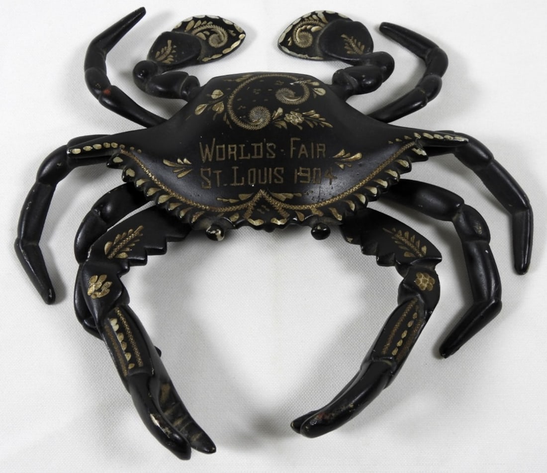 1904 ST. LOUIS WORLD FAIR CRAB INKWELL (1 of 3)