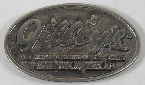 VINTAGE GILLEY'S NITE CLUB BELT BUCKLE