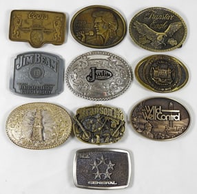 (10) MIX BAG OF BELT BUCKLES