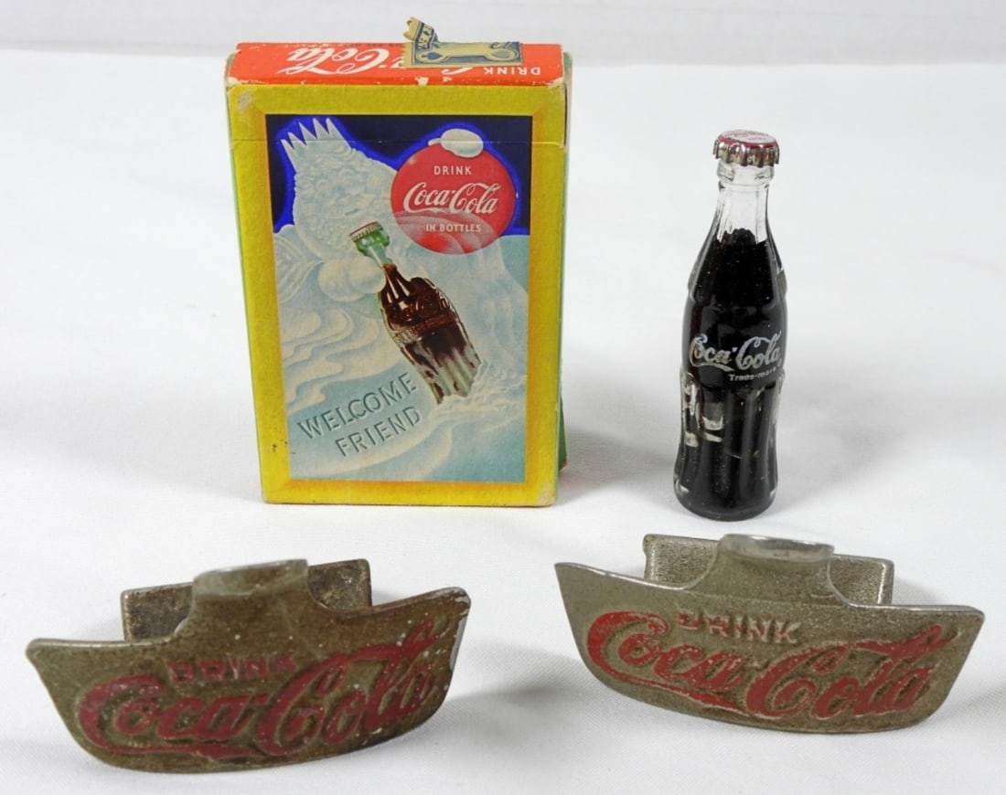 COCA COLA GLASS MINI BOTTLE, (2) STARR X (1 of 2)