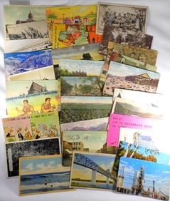 (30) VINTAGE POSTCARDS - VARIOUS TYPES