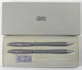 CROSS BALL POINT PEN & PENCIL SET IN BOX