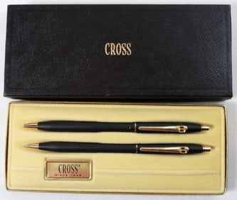 CROSS CLASSIC BLACK PEN & PENCIL SET