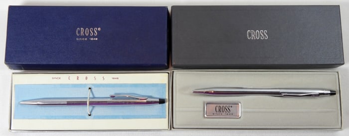 CROSS SILVER BALL POINT PEN LOT