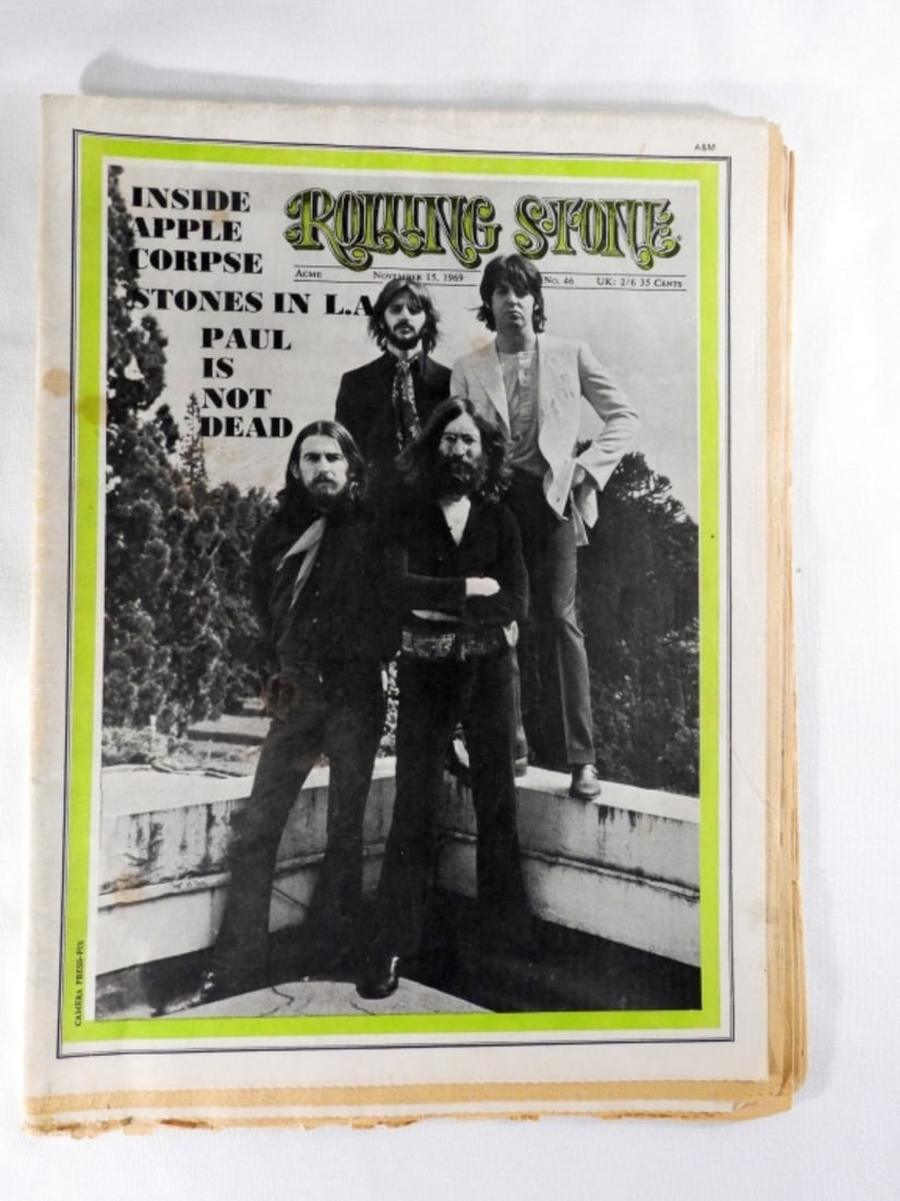 1969 ROLLING STONES NEWSPAPER No 46: BEATLES & ROLLING STONES FEATURED