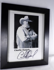 CHARLIE DANIELS AUTOGRAPH PHOTO
