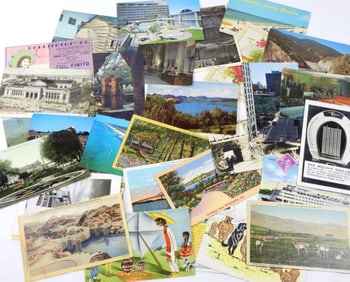 (30) VINTAGE POSTCARDS-VARIOUS TYPES