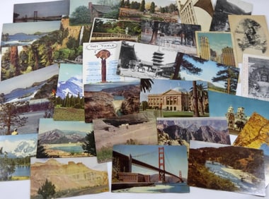 (30) VINTAGE POSTCARDS-VARIOUS TYPES