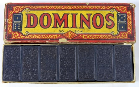 VINTAGE HALSAM NO. 610-H DOMINOS