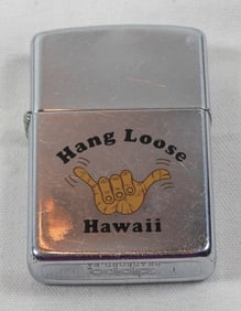 1988 UNSEALED FIRED''HANG LOOSE HAWAII'' ZIPPO