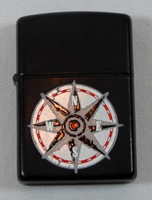 1997 UNSEALED FIRED COMPASS ZIPPO