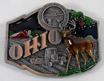 1989 SISKIYOU ''OHIO'' BELT BUCKLE