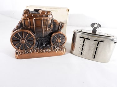 (2) VINTAGE VARIETY PIGGY BANKS