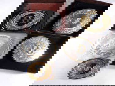 (5) WESTERN STYLE BELT BUCKLES