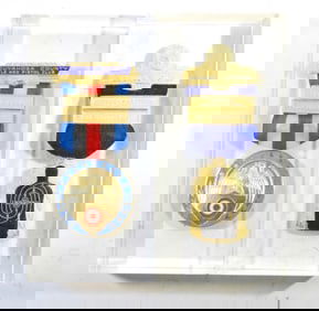 (2) POLICE SHARP SHOOTER PAPER WEIGHTS