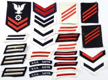 (26) MILITARY PATCHES -U.S.S. SATYR
