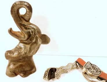 1930s CAST IRON ELEPHANT BOTTLE OPENER