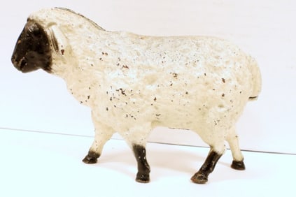 VINTAGE CAST IRON SHEEP BANK