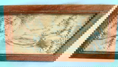 ANCIENT ROME ANTIQUE FRAMED PICTURE