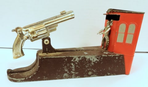 HANDS UP MECHANICAL SHOOTING BANK