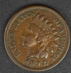 1892 INDIAN HEAD CENT