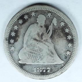 1877-S SEATED QUARTER