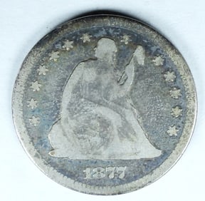 1877 SEATED QUARTER