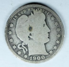 1900-O BARBER QUARTER