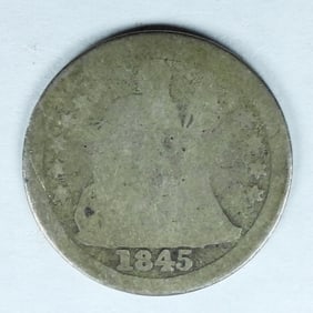 1845-O SEATED DIME
