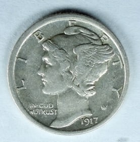 1917 MERCURY DIME