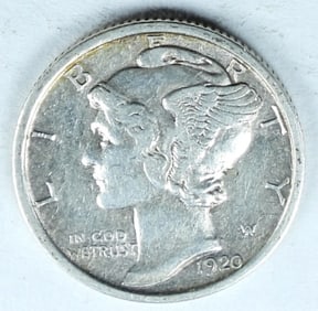 1920-D MERCURY DIME