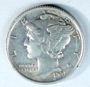 1921 MERCURY DIME - KEY!