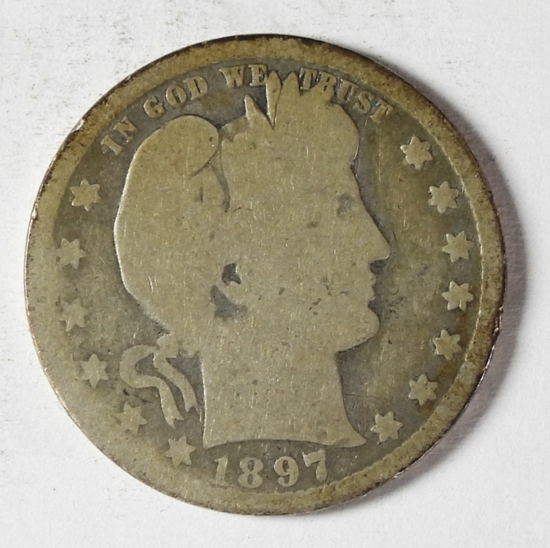 1897-O BARBER SILVER QUARTER (1 of 2)