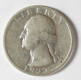 1932-S WASHINGTON SILVER QUARTER