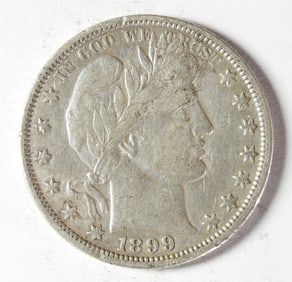1899-O BARBER SILVER HALF DOLLAR