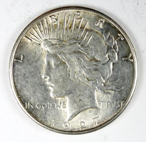 1927-S PEACE SILVER DOLLAR