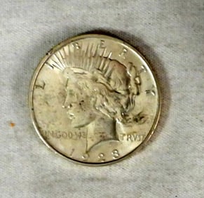 1923-D PEACE SILVER DOLLAR