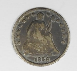 1858-O SEATED HALF DIME