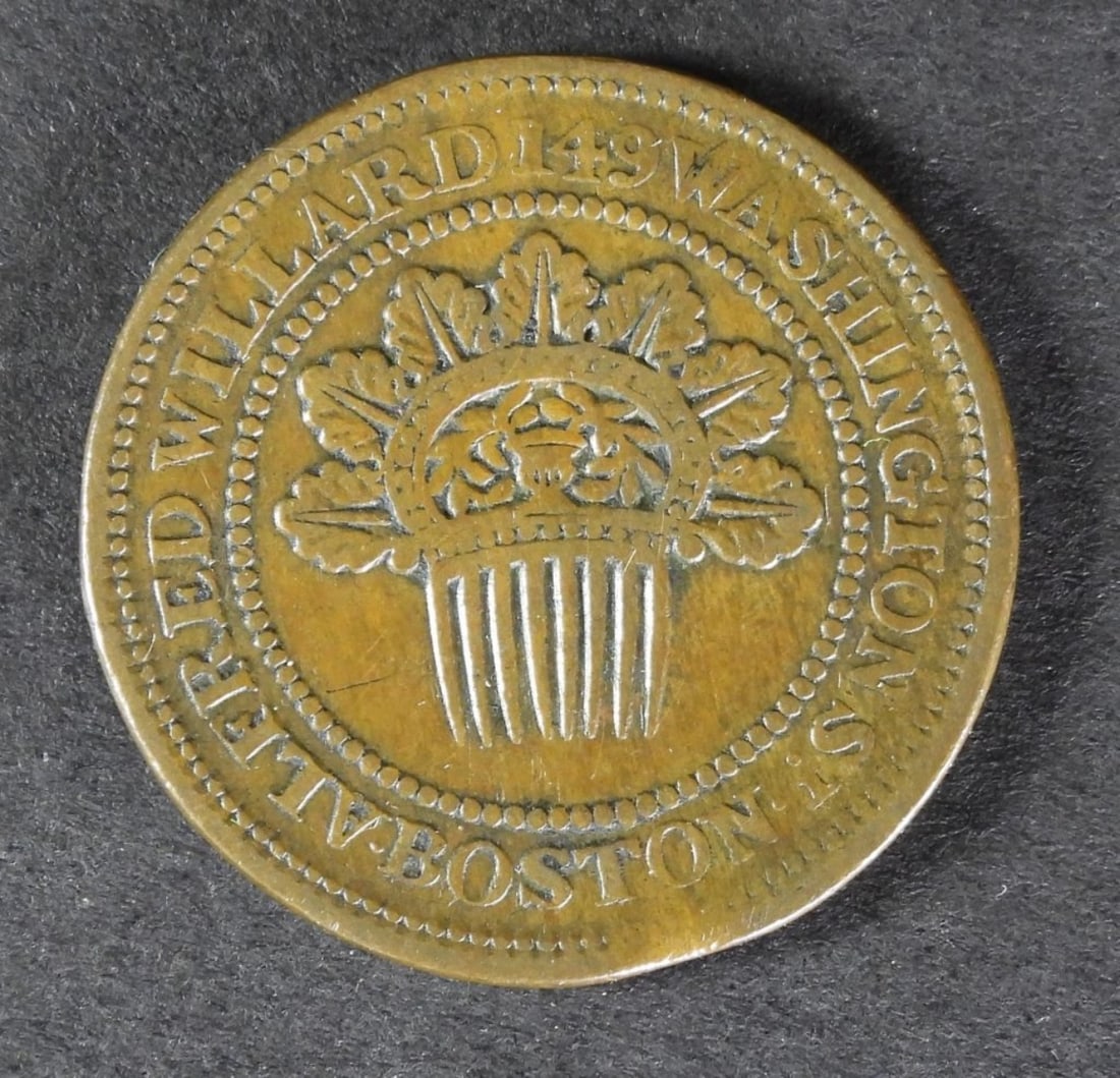 ALFRED WILLARD,BOSTON HARD TIME TOKEN (1 of 2)